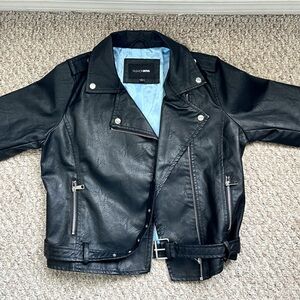 Fashion Nova black Leather Jacket.
